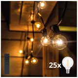  Brilagi - LED spoljna dekorativna girlanda GIRLANDA 25xE12 20m crna IP44 topla bela+sa daljinskim upravljačem | Eponuda.com