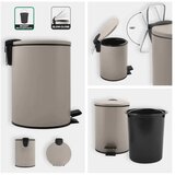  Kanta za smeće na pedalu, mat taupe, 3 L | shoptok.hr
