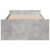  Okvir kreveta s ladicama siva boja betona 75x190 cm drveni | shoptok.hr