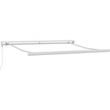 Tenda na uvlačenje antracit i bijela 3x2,5 m tkanina i aluminij | shoptok.hr