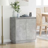  LED komoda za Betonska siva 71 x 34,5 x 75 cm | shoptok.hr