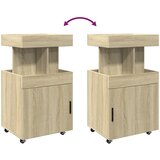 Barska kolica boja hrasta sonome 50x41x89 cm konstruirano drvo | Eponuda.com