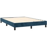  Krevet s oprugama i madracem tamnoplavi 140x190 cm baršunasti | shoptok.hr