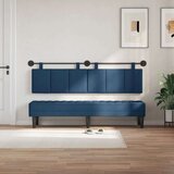  Držeće uzglavlje Zidne Prugasti Plava 190 x 55 x 5 cm tkanina - Plava 180 cm bez LED | shoptok.hr