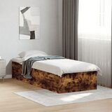 Maison Chic Posteljni okvir - Enojna postelja - Postelja za odrasle dimljeni hrast 90x190 cm inženirski les-J8586, (21760911) | Shoptok.si