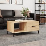 vidaXL Stolić za kavu boja hrasta 90x50x40 cm konstruirano drvo Cijene