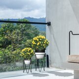 Outsunny Set zabojčkov za sadike s kovinskim stojalom za notranjo in zunanjo opremo Črna, (20753902) | Shoptok.si