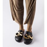 Gemre Black flip-flops with chain Christelle | Shoptok.si