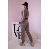 Kesi Insulated set with a short mocha sweatshirt | Shoptok.si