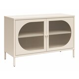 Støraa kremno bela kovinska vitrina 100x64x40 cm luna – | Shoptok.si