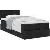  Otomanski krevet s madracem crni 100x200 cm tkanine | shoptok.hr