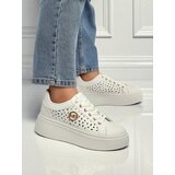 Resti Aurelia Bianca – White Platform Sneakers Ecru | ePonuda.com