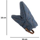 Tiseco Home Studio Kuhinjske rokavice v kompletu 2 ks Indigo – | Shoptok.si