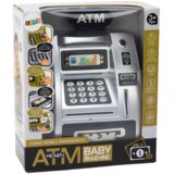 Atm Piggy Bank For Children Learning To Save Silver Black | Shoptok.si