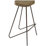 Premier Housewares Črn/v naravni barvi barsko stol iz masivnega bresta (višina sedeža 78 cm) District – | Shoptok.si