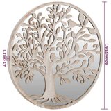  Vrtno ogledalo boja pijeska 60x2 5 cm željezno okruglo vanjsko | shoptok.hr