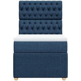  Krevet s oprugama i madracem plavi 80x200 cm od tkanine | shoptok.hr