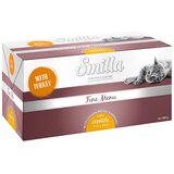 Smilla Fine Menu z okusnim jedrom 24 x 100 g - Puran, piščančje prsi, paprika | Shoptok.si