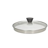  STAKLENI POKLOPAC 24cm RECYCLED BLACK STONE TOGNANA u