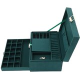  Elegantna kutija za nakit 24,5 x 17 x 11,5 cm - zelena | Shoptok.si