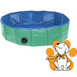 Flamingo Doggy Splash Pool 80x20cm, Bazen Za Pse, Zeleno-Plavi Cene
