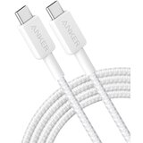 Anker 322 USB tip-C na USB tip-C kabl M/M 1.8m, 60W, pleteni, beli Cene