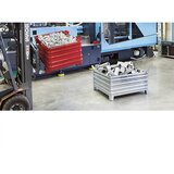Heson zaboj za zlaganje za velike obremenitve, šxd 800 x 1000 mm, s kotnimi žepi, moder lak, od 1 kosa | Shoptok.si