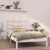 vidaXL Okvir za krevet od masivnog drva bijeli 100 x 200 cm Cijene