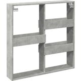 vidaXL Zidni ormarić boja betona 80x15x80 cm od konstruiranog drva | shoptok.hr