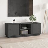 Maison Chic TV omarica - TV stojalo - Televizijska omarica siva 110x35x40,5 cm trdna borovina, (21701004) | Shoptok.si