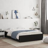 Maison Chic Posteljni okvir - Dvoposteljna postelja - Zakonska postelja s predali črn 120x200 cm inženirski les, (21694779) | Shoptok.si