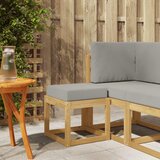  Vanjska stolica klupa s jastukom Bijela 43 x 43 x 45 cm | Eponuda.com