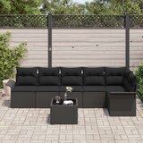  Set od 7 dijelova vrtnih kauča s jastučićima bež poli ratan | shoptok.hr