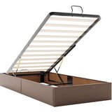 vidaXL Okvir kreveta bez madraca smeđi 100x200 cm umjetne kože | shoptok.hr