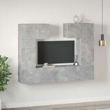  6-dijelni set TV ormarića siva boja betona konstruirano drvo | shoptok.hr