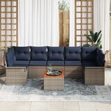  Vrtna sedežna garnitura z blazino 8 pcs Siva poli ratan, (5000146532) | Shoptok.si
