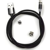 IZMAEL USB polnilni kabel 3v1 z magnetnimi konektorji - Črna | Shoptok.si
