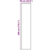  Kuhinjski Tepih Crna 300 x 60 cm Baršun | shoptok.hr