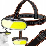 Nastavljiva aku. LED COB naglavna svetilka USB 4 načini delovanja