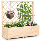 Costway Škatla za sajenje z rešetko za plezalne rastline Pergola, (5000198556) Cene