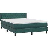  Krevet s oprugama i madracem tamnozeleni 160x210 cm baršunasti | shoptok.hr