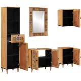  Set namještaja za kupaonicu 5 pcs Prirodna Čvrsto drvo manga | shoptok.hr
