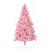 vidaXL Umjetna preddekorirana božićna jelka Roza 240 cm PVC | Shoptok.si