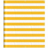 Balkonska pregrada žuto-bijele pruge 120x1000 cm | shoptok.hr