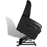 TV naslonjač od umjetne kože crni - Crna 1 | shoptok.hr