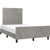  Za krevet s uzglavljem svjetlosivi 120x200 cm baršunasti | shoptok.hr