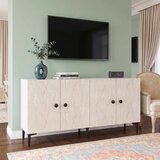 Hanah home komoda Sherifa 180, 180 cm, bela / travertin | Eponuda.com
