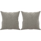  Ukrasni jastuci 2 kom svjetlosivi 40 x 40 cm baršunasti | Eponuda.com