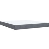 vidaXL Krevet s oprugama i madracem tamnosivi 180x200 cm baršunasti | shoptok.hr
