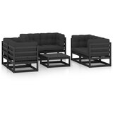 Maison Chic Seti vrtnega pohištva - Vrtna garnitura - Vrtni pohištvo set 7-delna z blazinami trdna borovina, (21800975) | Shoptok.si
